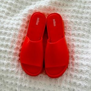 Melissa brand new never worn platform slides